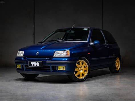 Renault Clio I Williams blu cerchi dorati