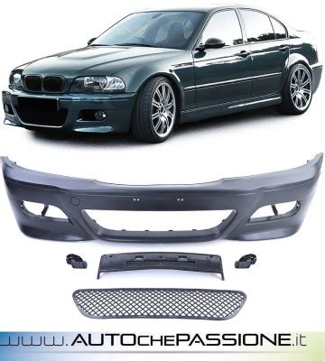 BMW E46 blu paraurti M3 cerchi neri